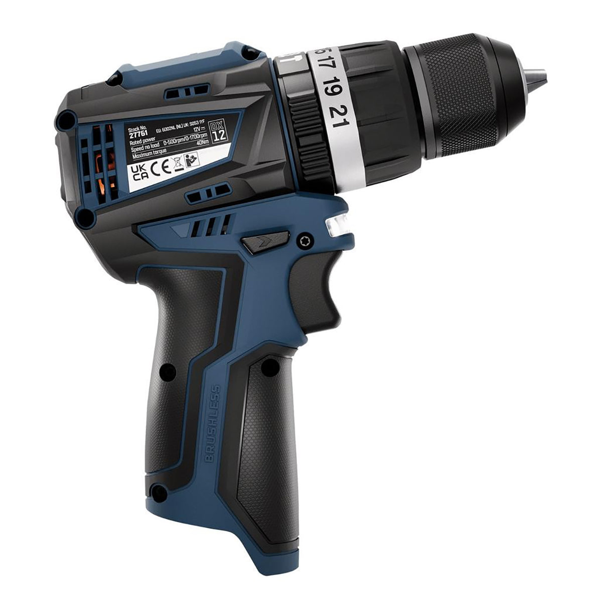 Draper DXPULSE 12V Brushless Combi Drill & Impact Driver Complete Kit 28003