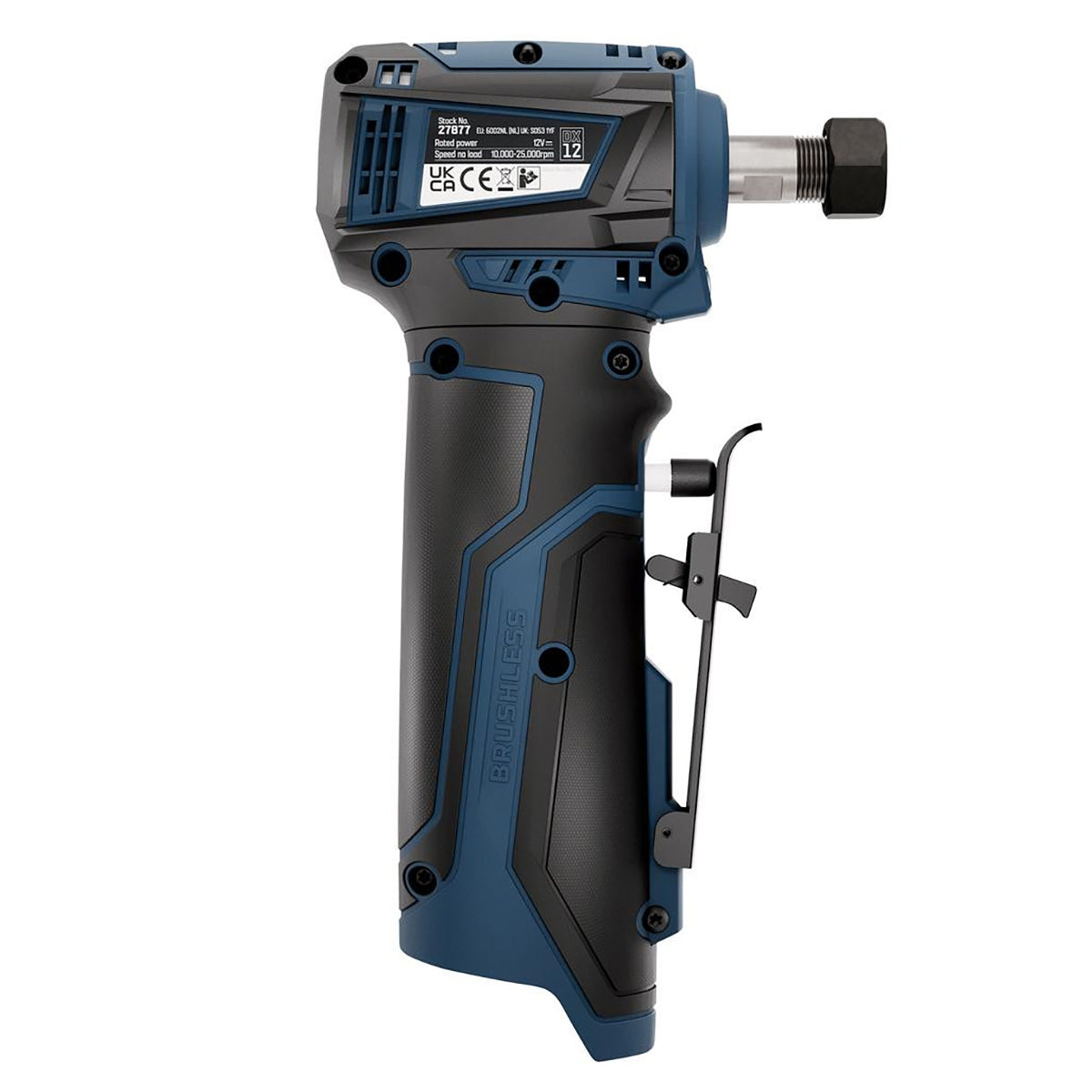 Draper DXPULSE 12V Brushless Right Angle Die Grinder (Sold Bare) 27877