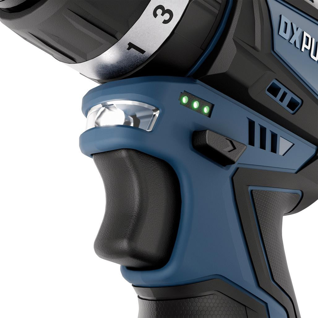 Draper DXPULSE 12V Brushless Combi Drill & Impact Driver Complete Kit 27983