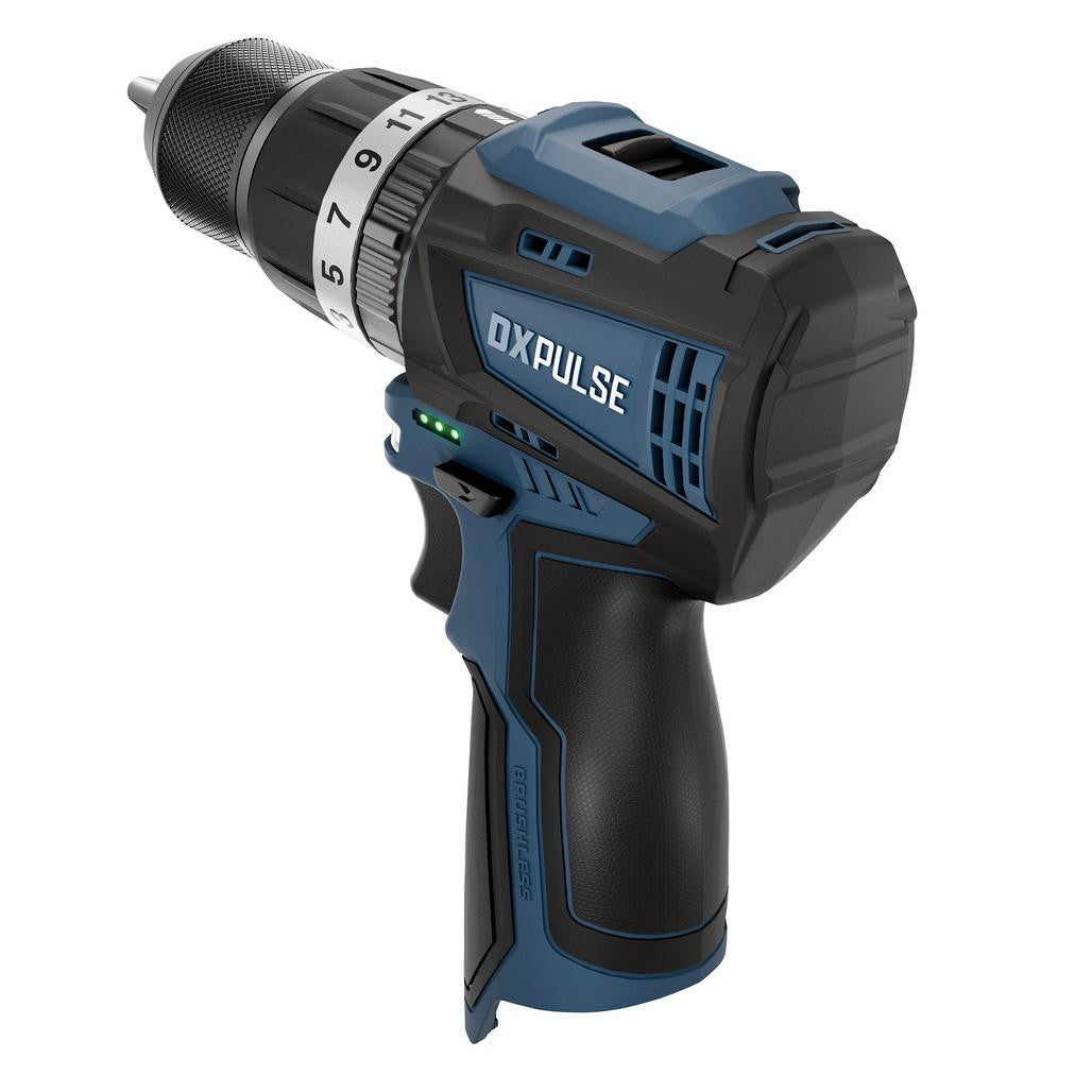 Draper DXPULSE 12V Brushless Combi Drill & Impact Driver Complete Kit 27983