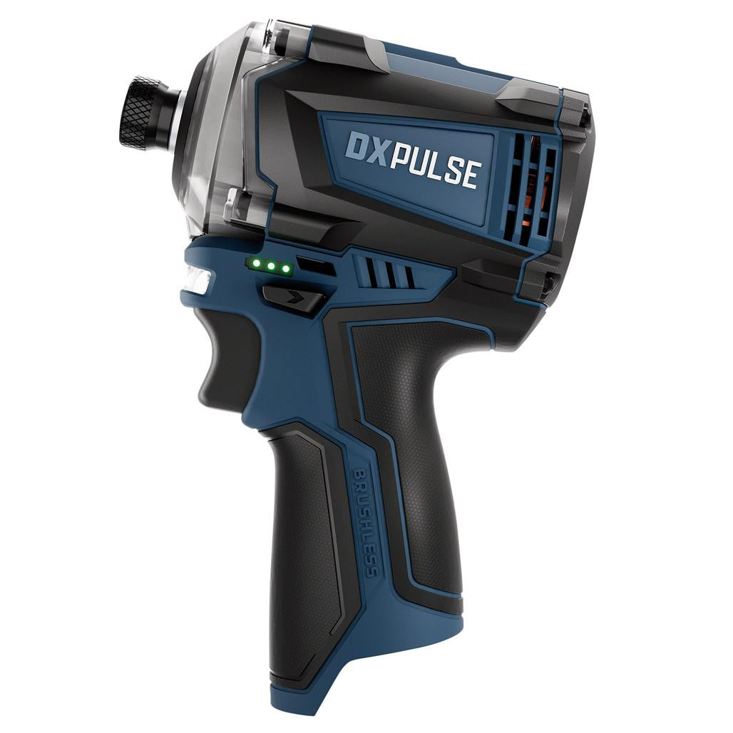 Draper DXPULSE 12V Brushless Combi Drill & Impact Driver Complete Kit 27983