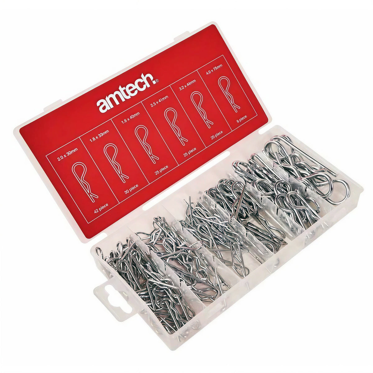 Amtech 150 Piece Assorted Metric R Clips S6225
