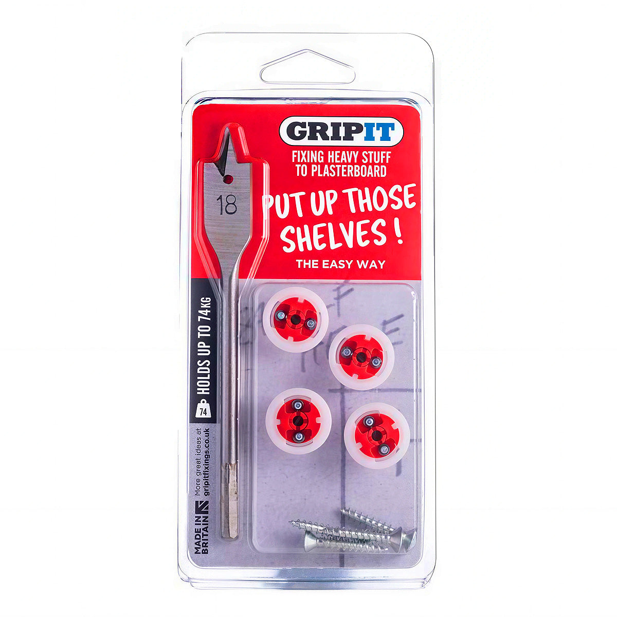 GRIPIT Shelf Kit Clam Pack GRPSHELFKIT