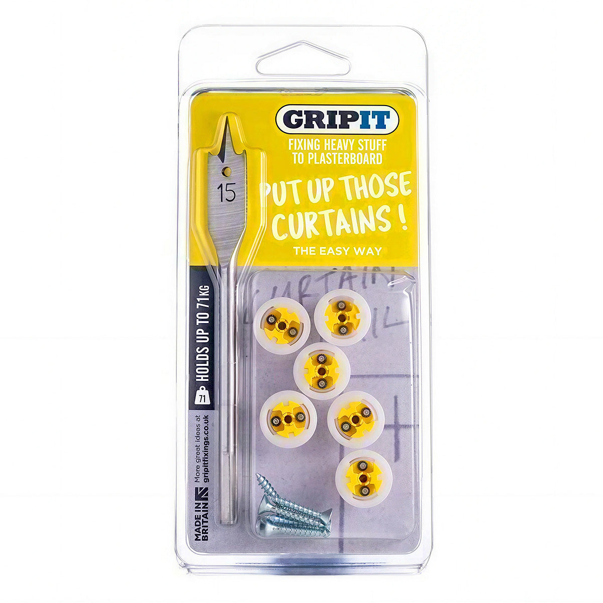 GRIPIT Curtain Kit Clam Pack GRPCURTKIT