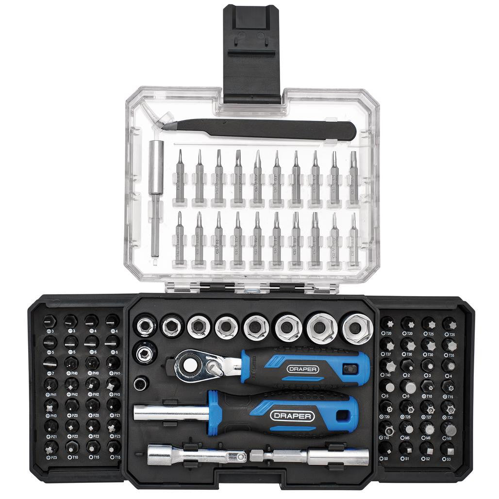 Draper Ratchet and Screwdriver Bit Set (92 Piece) 27785