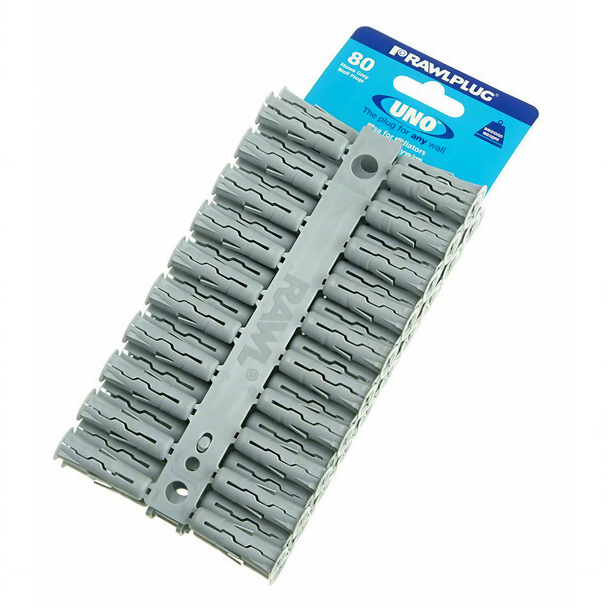 Rawlplug Grey UNO Plugs 10 x 36mm (Card 80) RAW68615