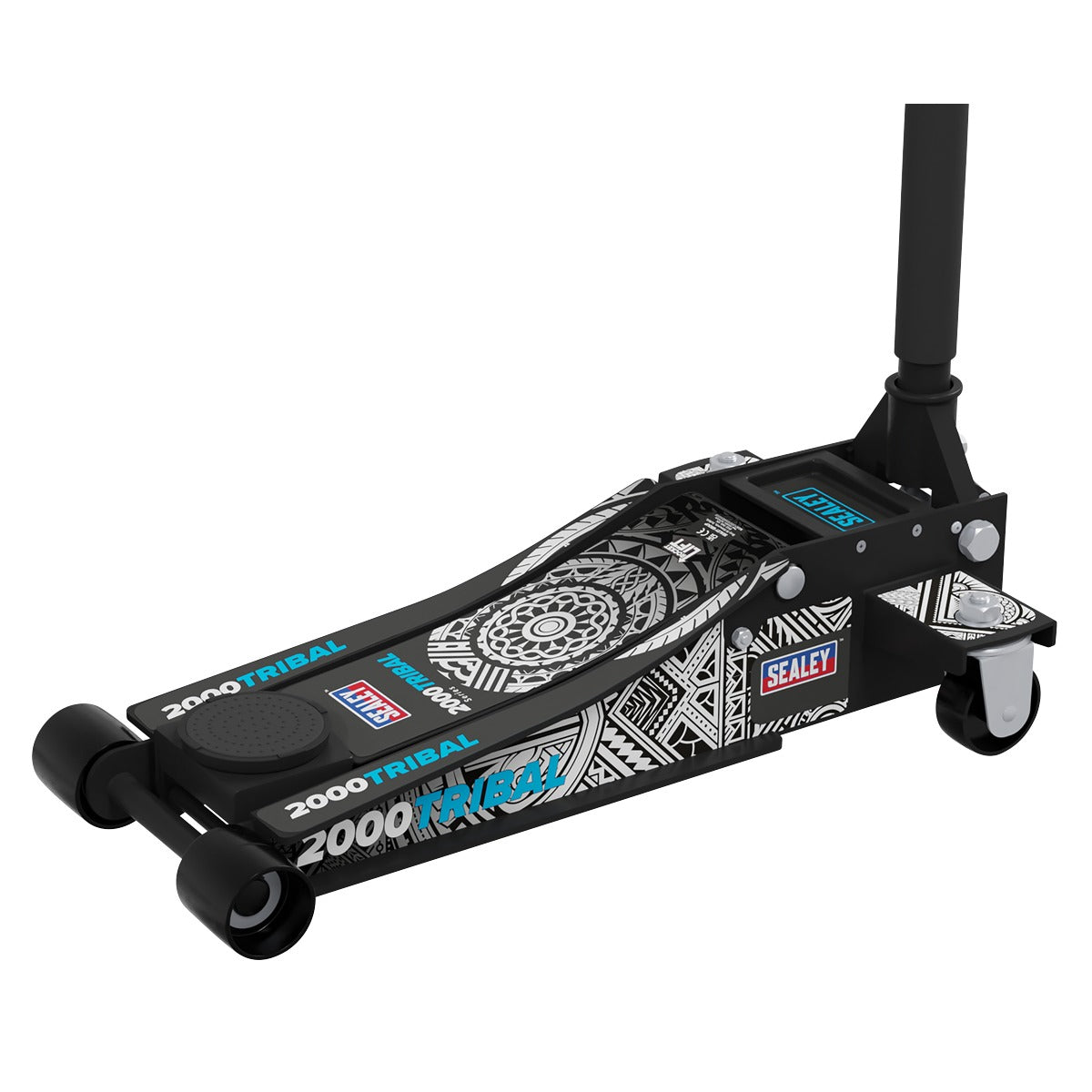 Sealey Low Profile Custom Design Trolley Jack with Rocket Lift 2 Tonne - Black 2000CB