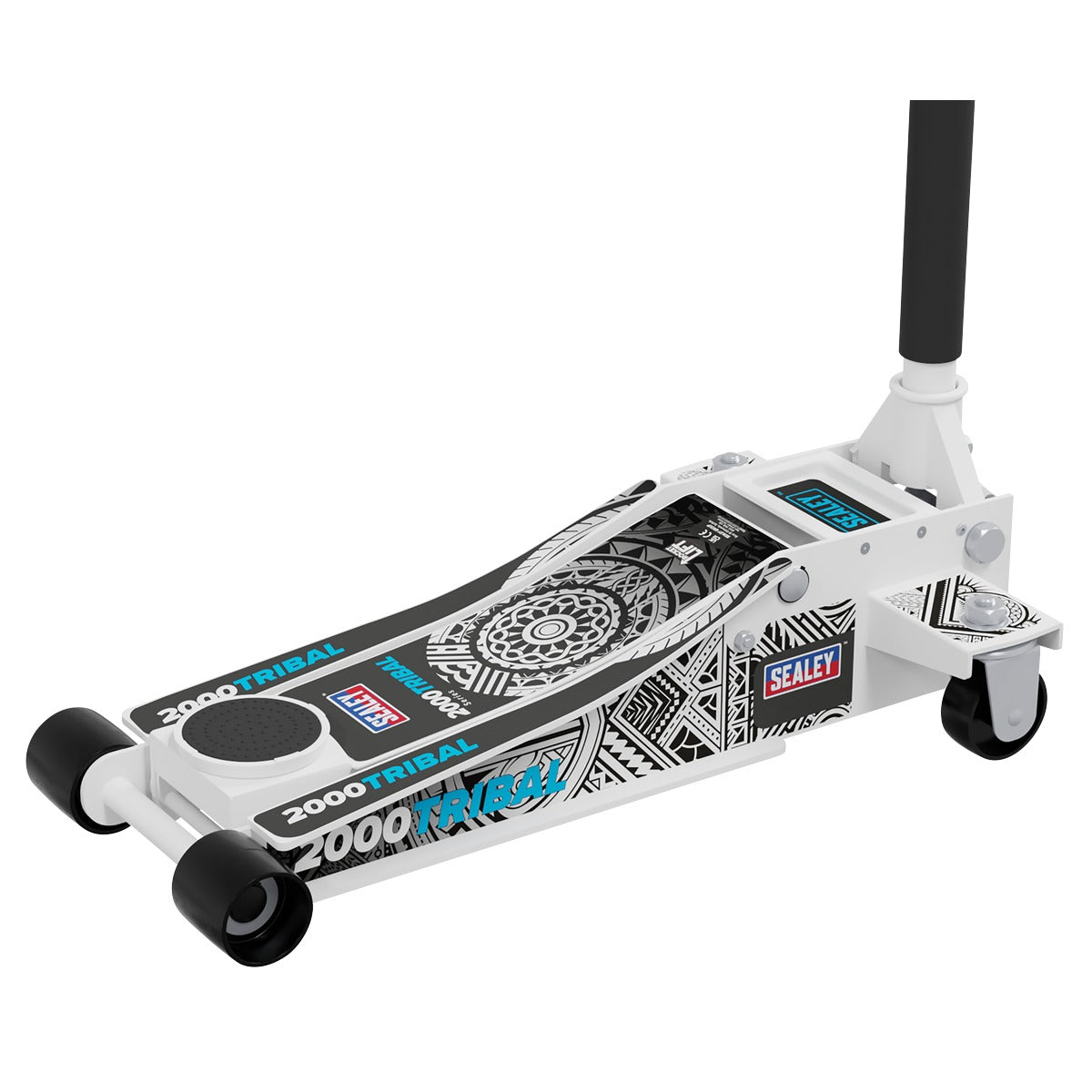 Sealey Low Profile Custom Design Trolley Jack with Rocket Lift 2 Tonne - White 2000CW
