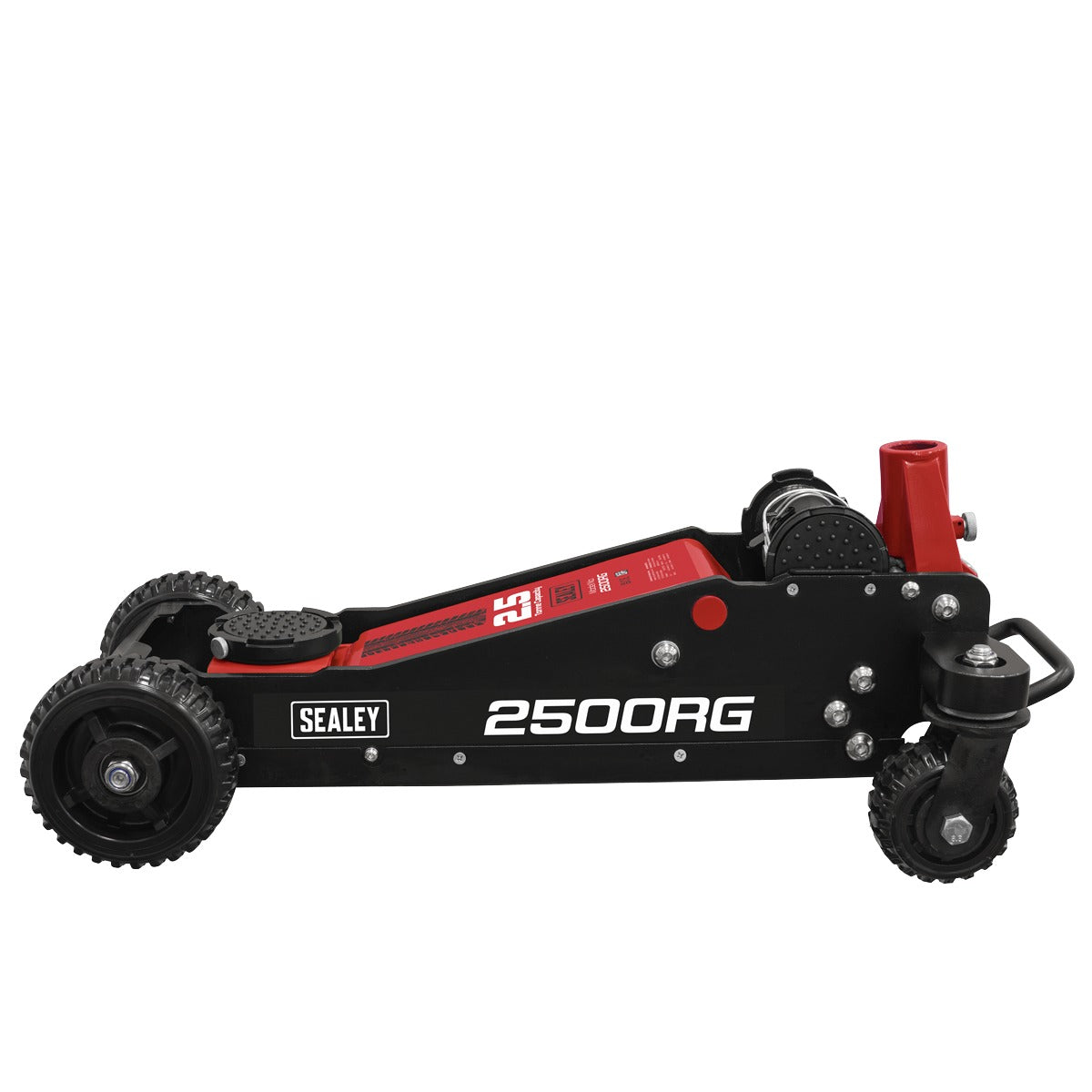 Sealey Big Wheel Hybrid Trolley Jack for Off-Road Vehicles, SUVs, Vans & 4x4s with Super Rocket Lift 2.5 Tonne 2500RG