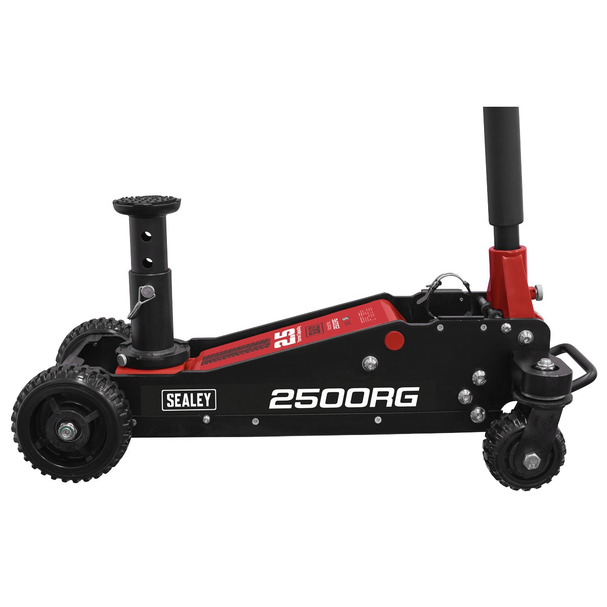 Sealey Big Wheel Hybrid Trolley Jack for Off-Road Vehicles, SUVs, Vans & 4x4s with Super Rocket Lift 2.5 Tonne 2500RG