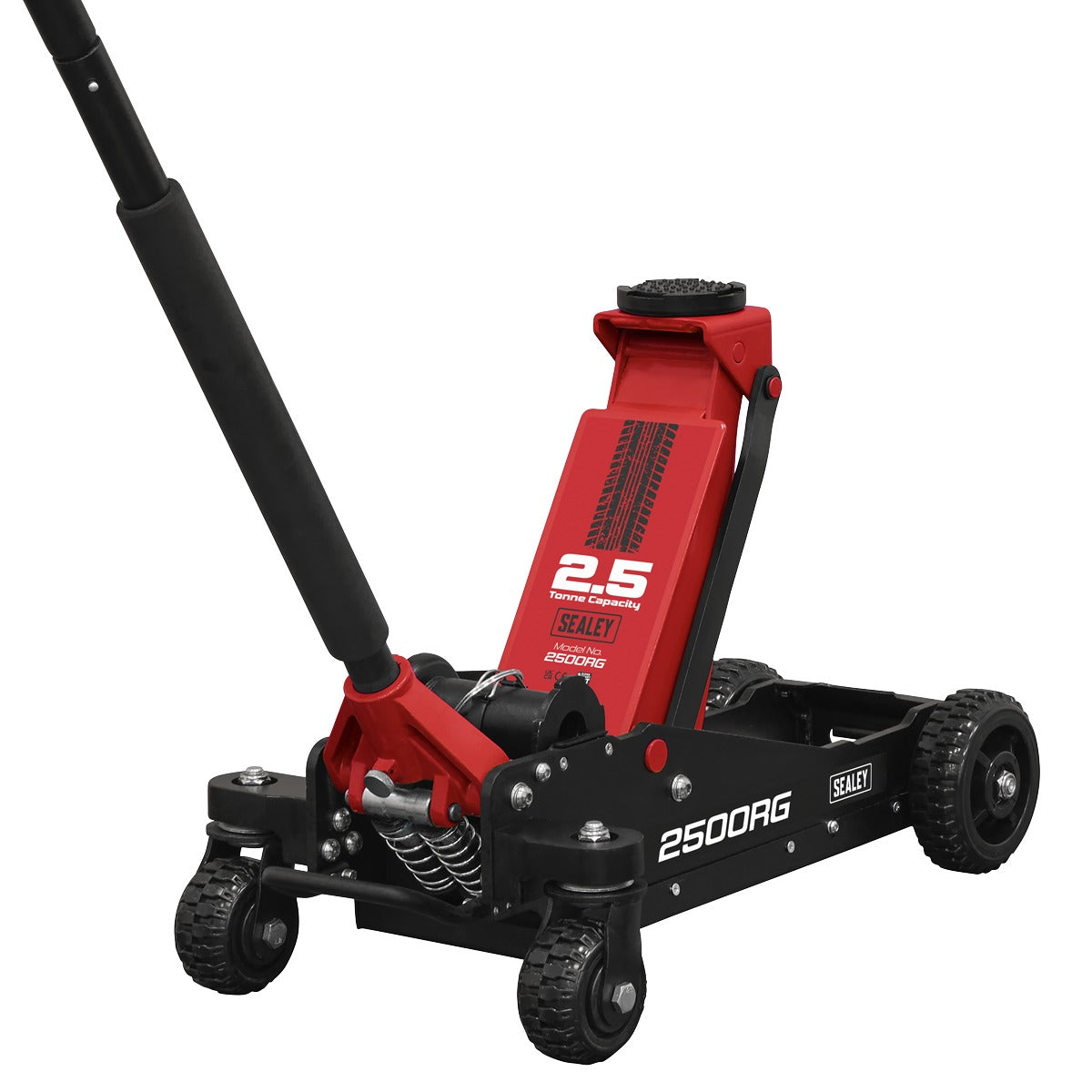 Sealey Big Wheel Hybrid Trolley Jack for Off-Road Vehicles, SUVs, Vans & 4x4s with Super Rocket Lift 2.5 Tonne 2500RG