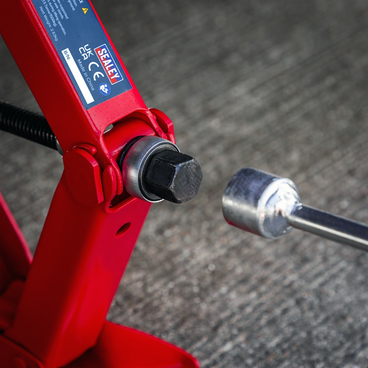 Sealey Heavy-Duty Scissor Jack 1.5 Tonne 58M