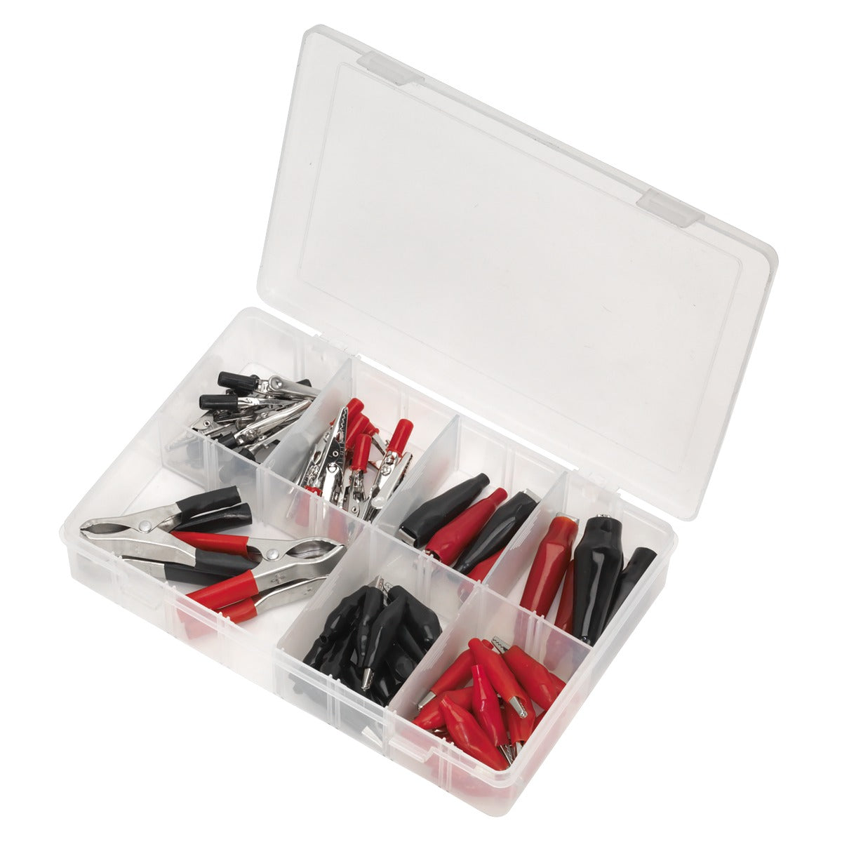 Sealey Crocodile Clip Assortment 60pc - Black & Red AB023CA