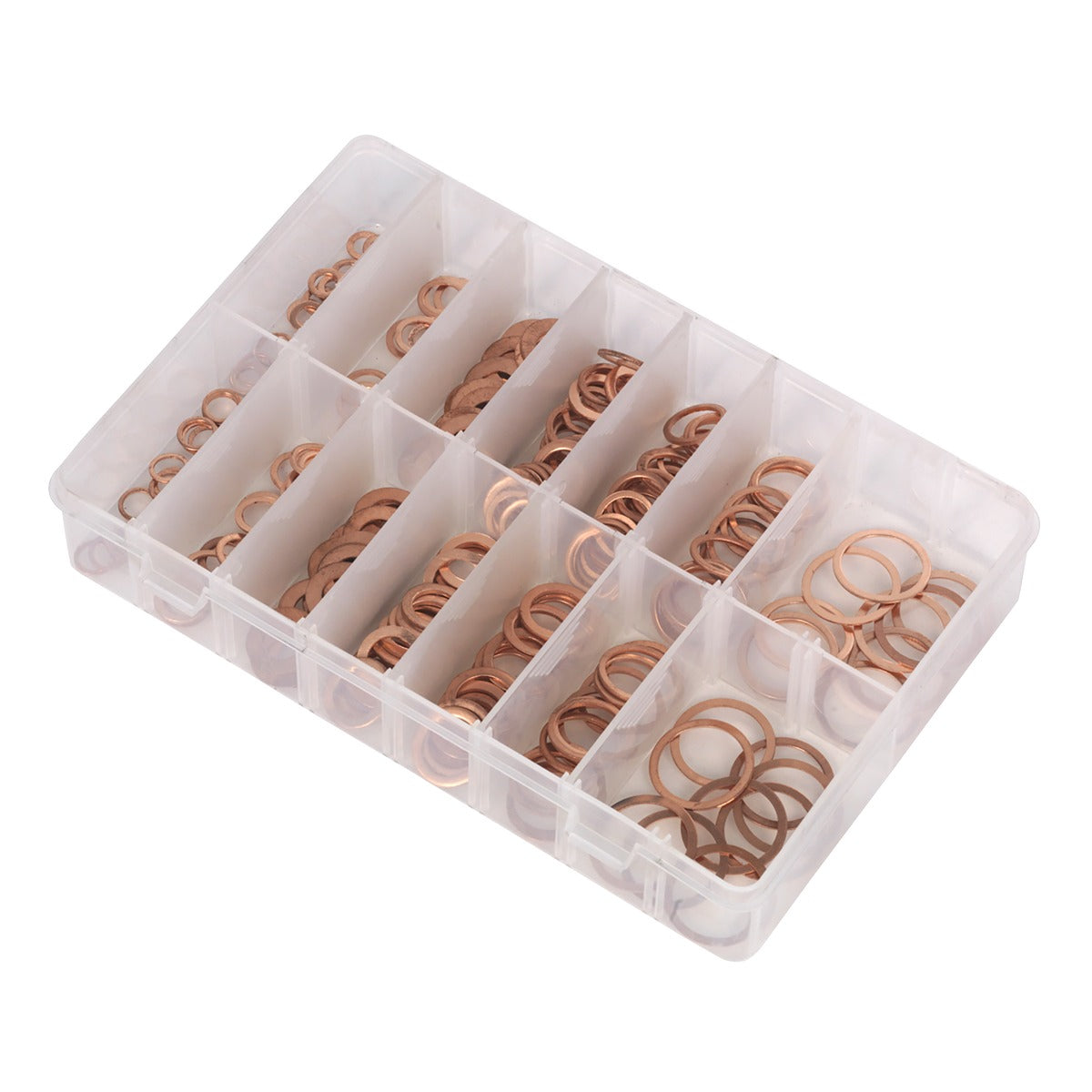 Sealey Diesel Injector Copper Washer Assortment 250pc AB027CW