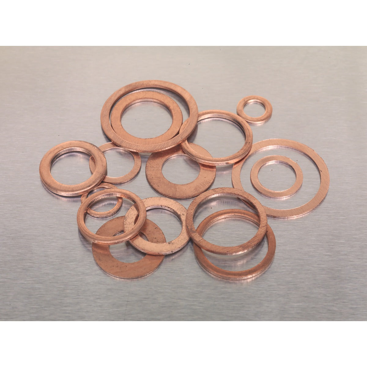 Sealey Diesel Injector Copper Washer Assortment 250pc AB027CW