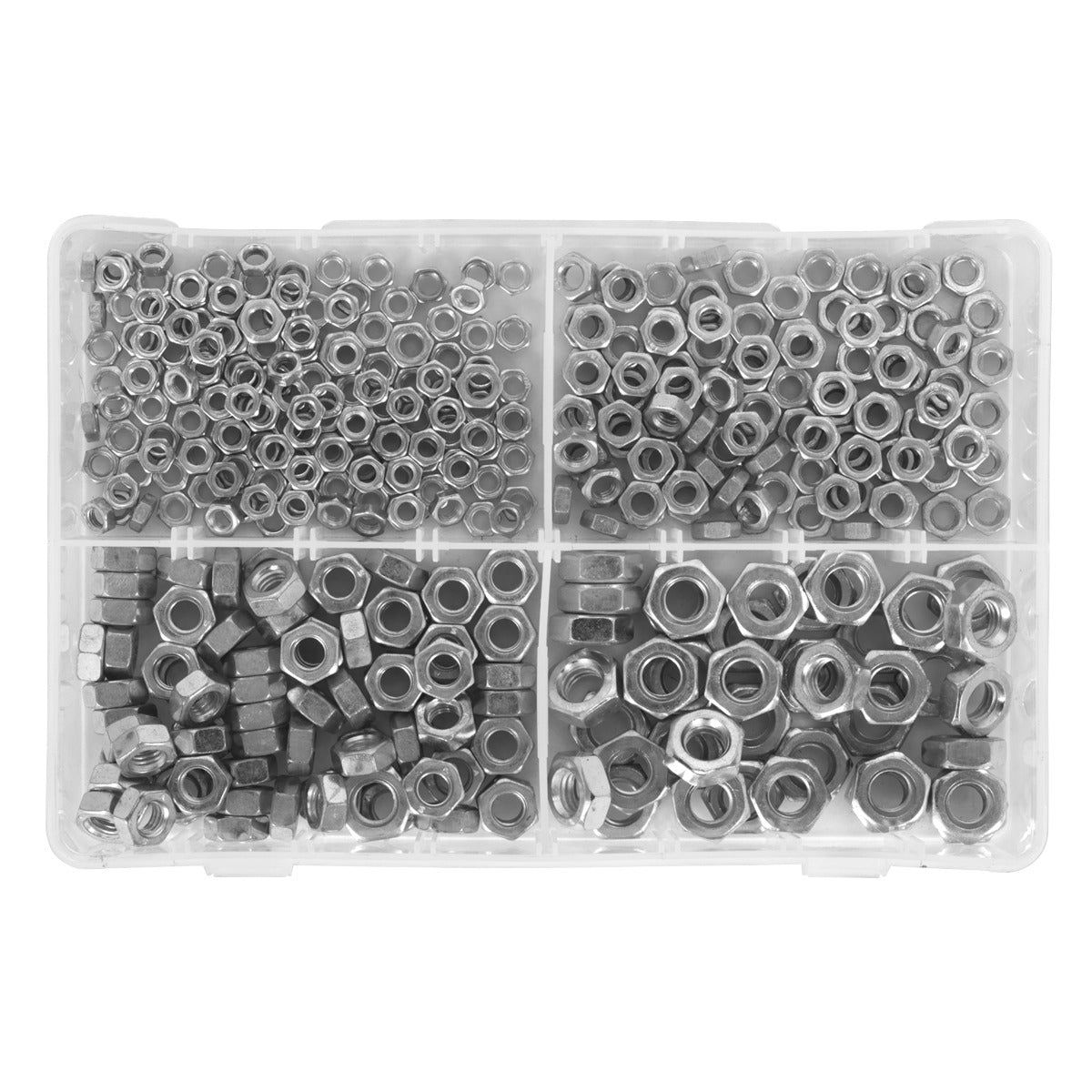 Sealey Steel Nut Assortment M5-M10 370pc AB028SN
