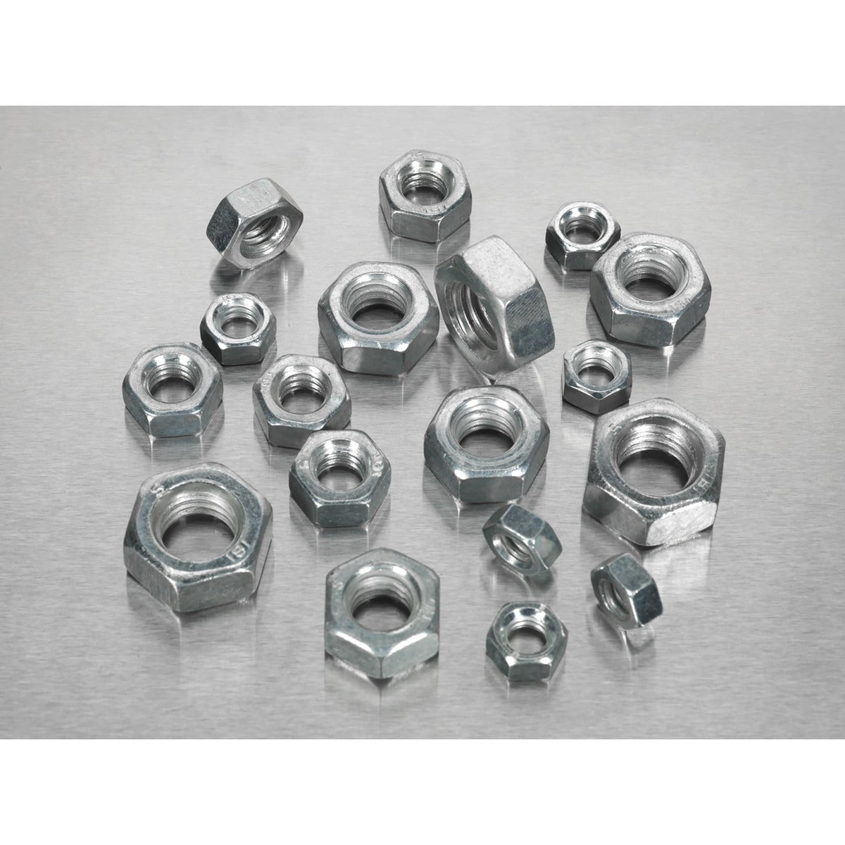 Sealey Steel Nut Assortment DIN 934 - 1/4"-1/2"UNF 320pc AB029SN
