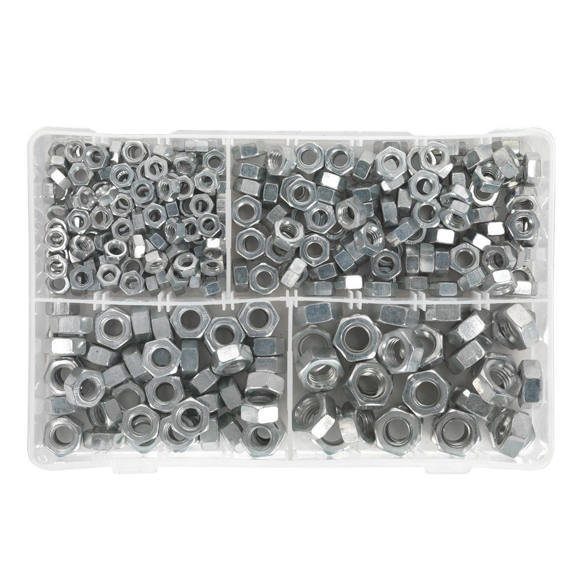 Sealey Steel Nut Assortment DIN 934 - 1/4"-1/2"UNF 320pc AB029SN
