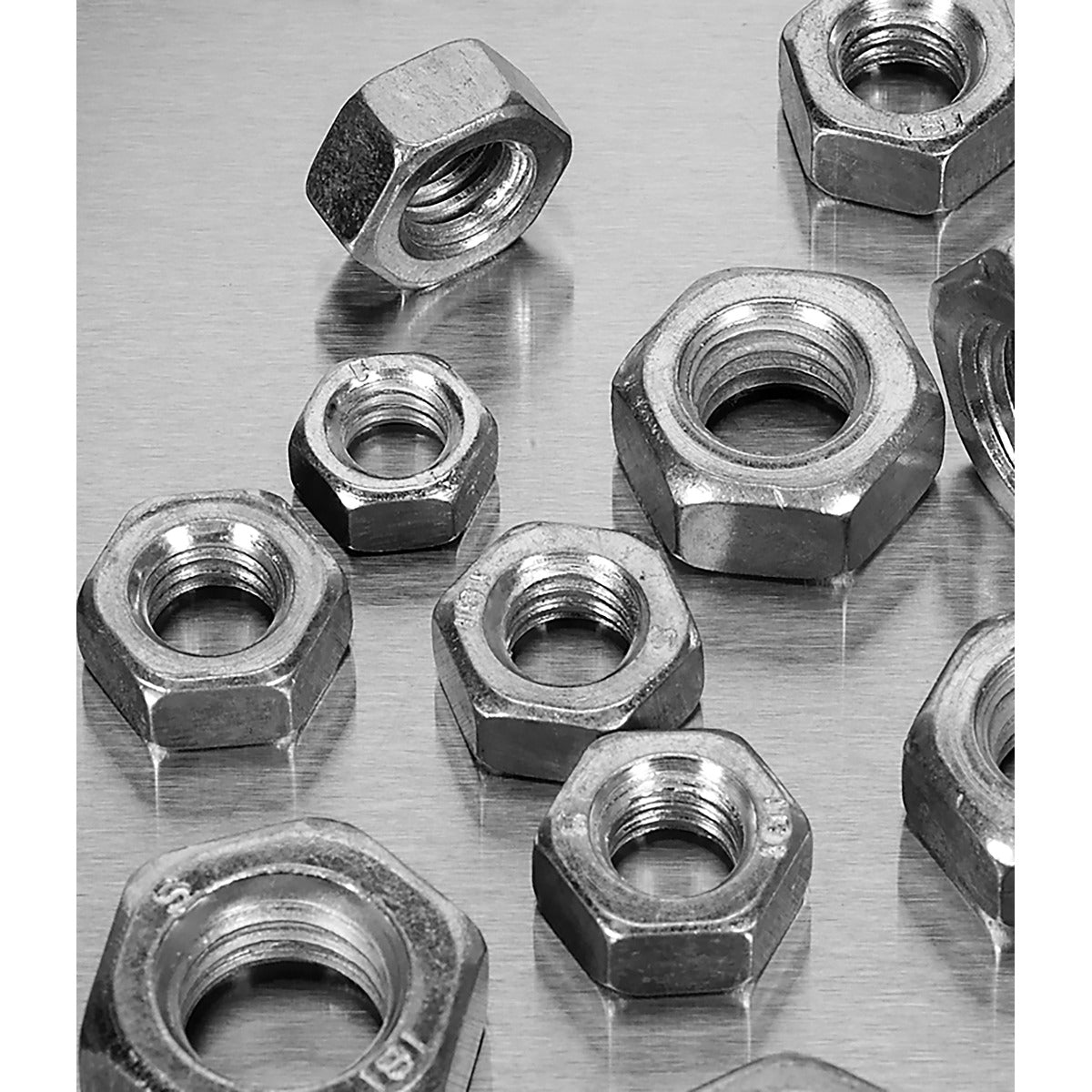 Sealey Steel Nut Assortment 1/4"-1/2"UNC 320pc AB030SN
