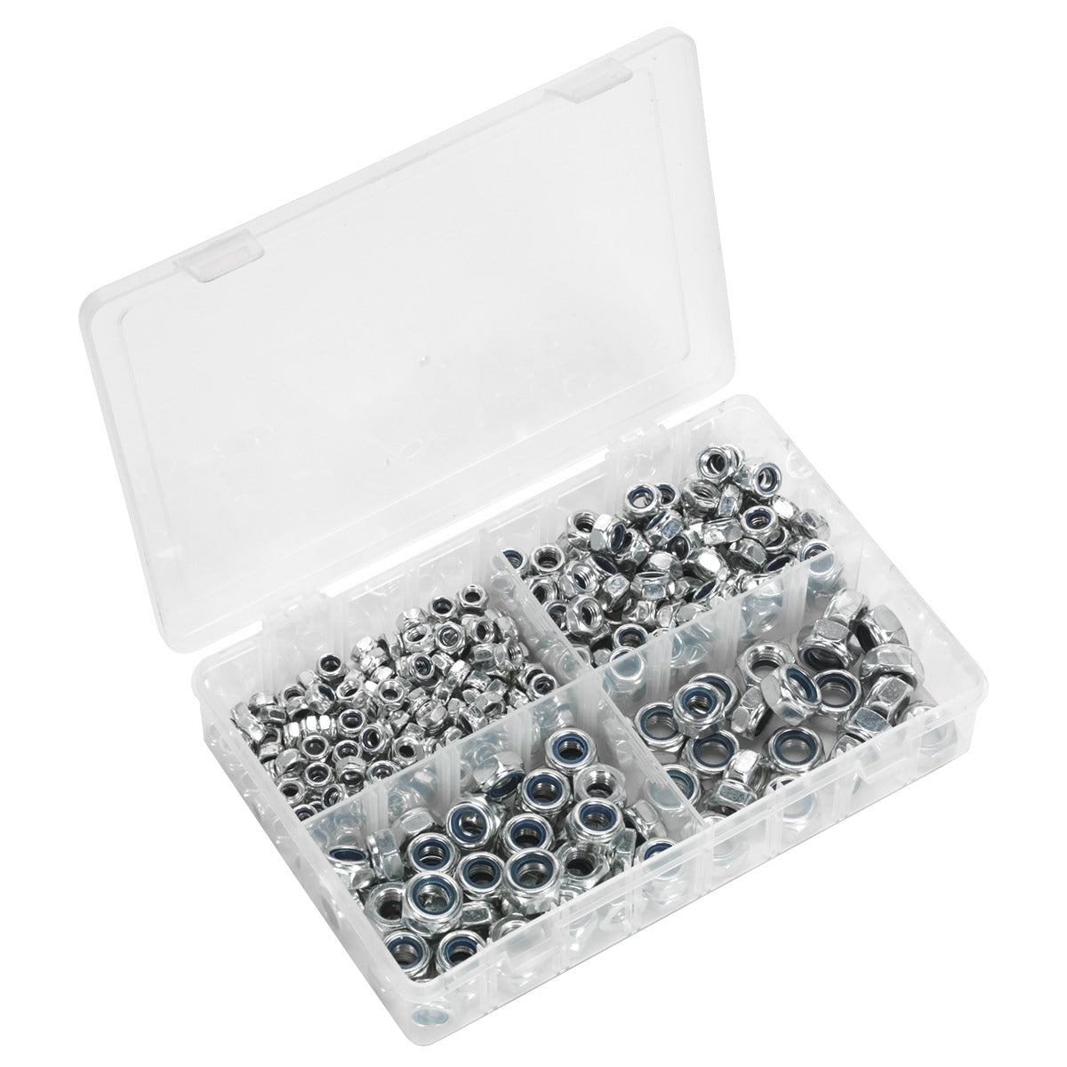 Sealey Nylon Locknut Assortment M6-M12 300pc AB032LN