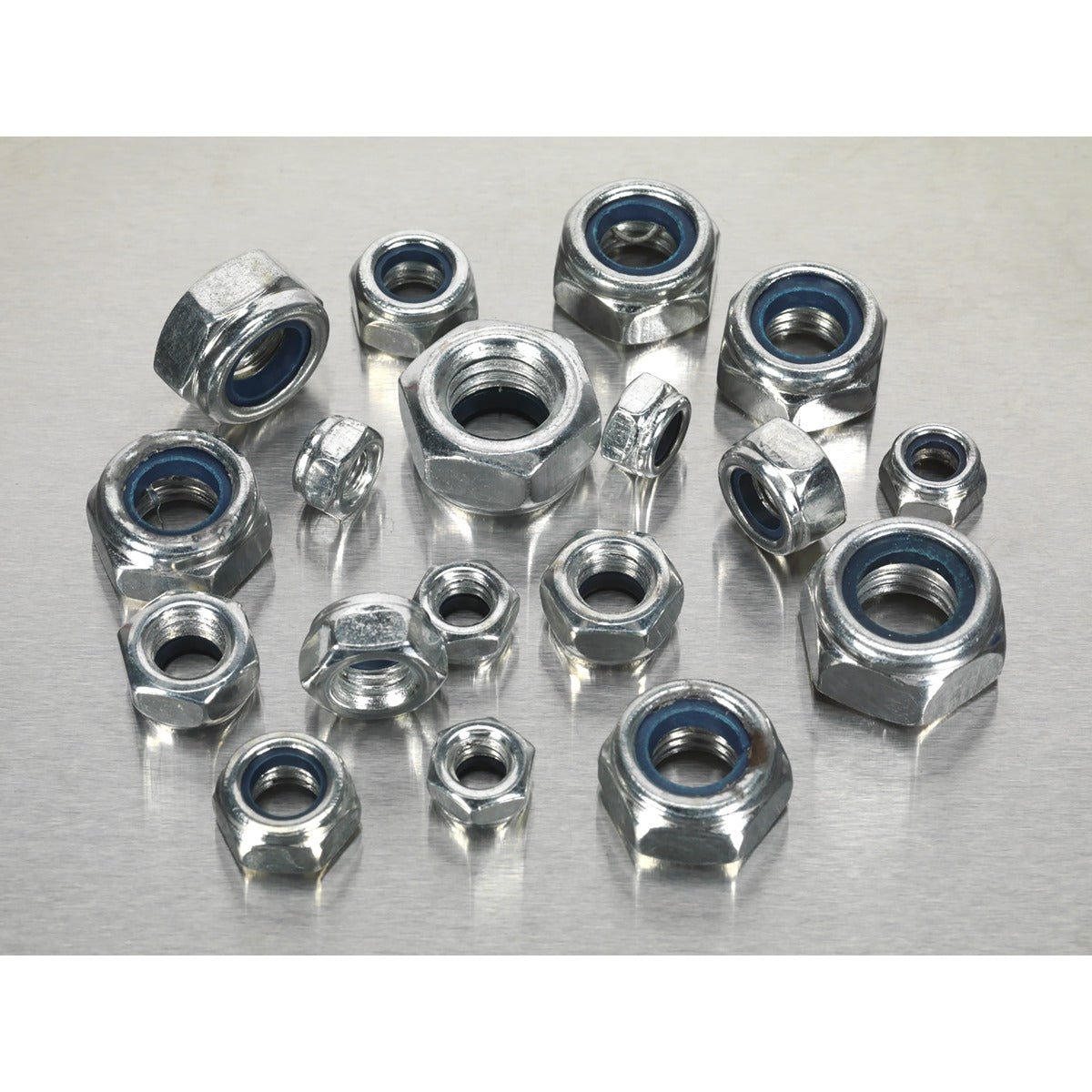 Sealey Nylon Locknut Assortment M6-M12 300pc AB032LN