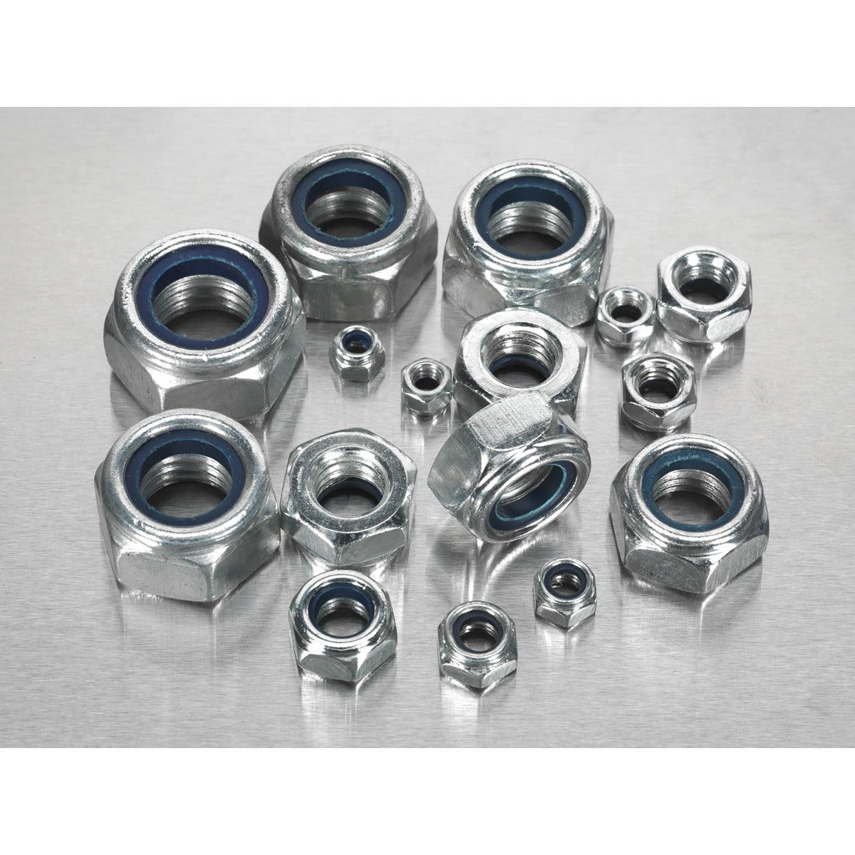 Sealey Nylon Locknut Assortment M4-M16 255pc AB033LN