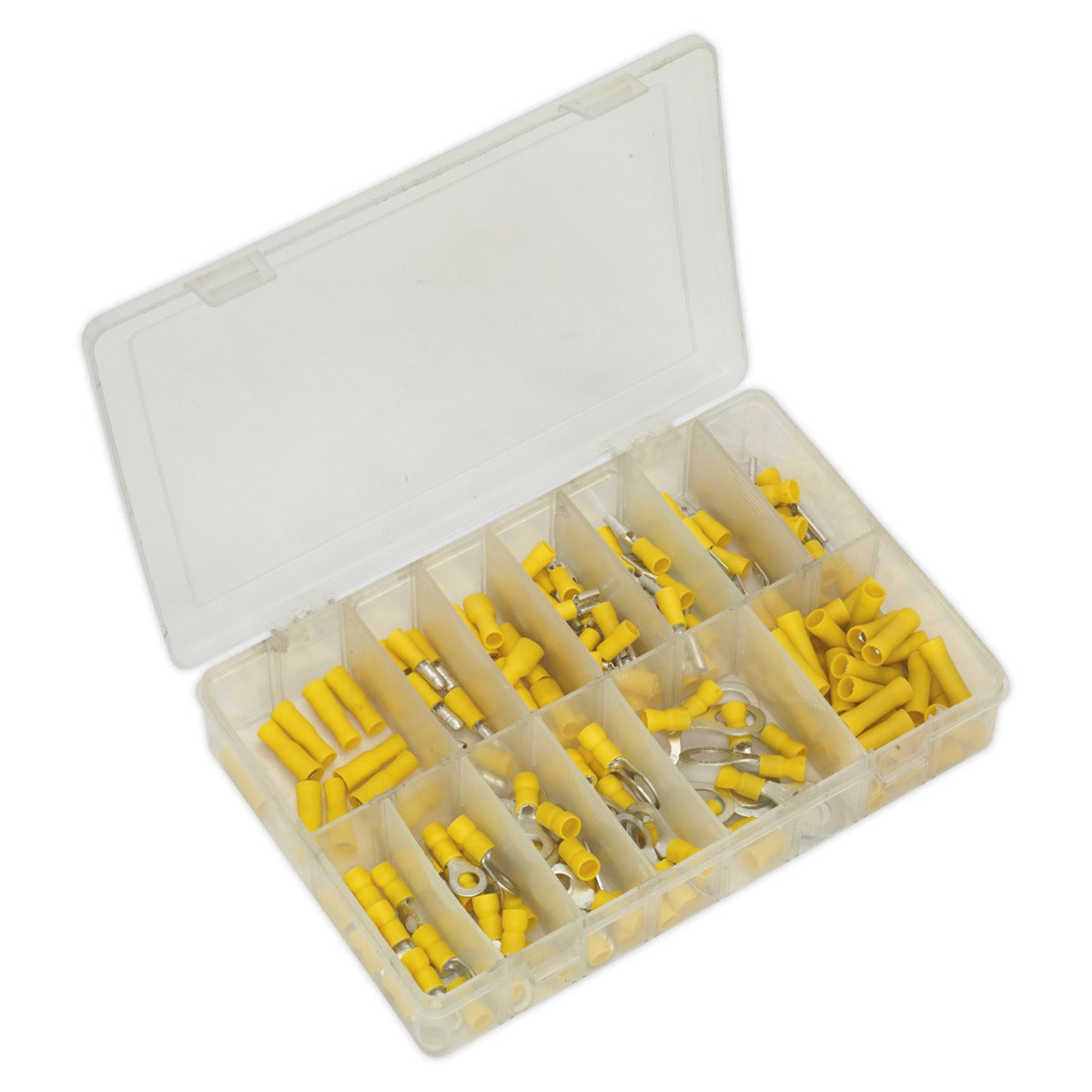 Sealey Crimp Terminal Assortment 140pc - Yellow AB041YT