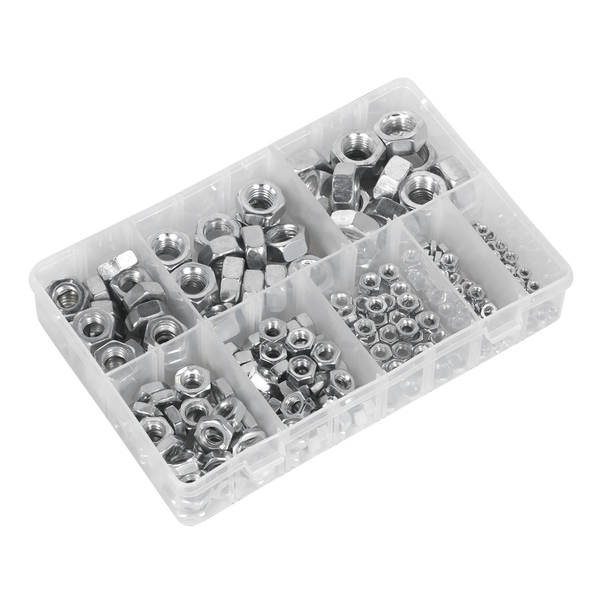 Sealey Steel Nut Assortment 255pc M4-M16 Metric AB046SN