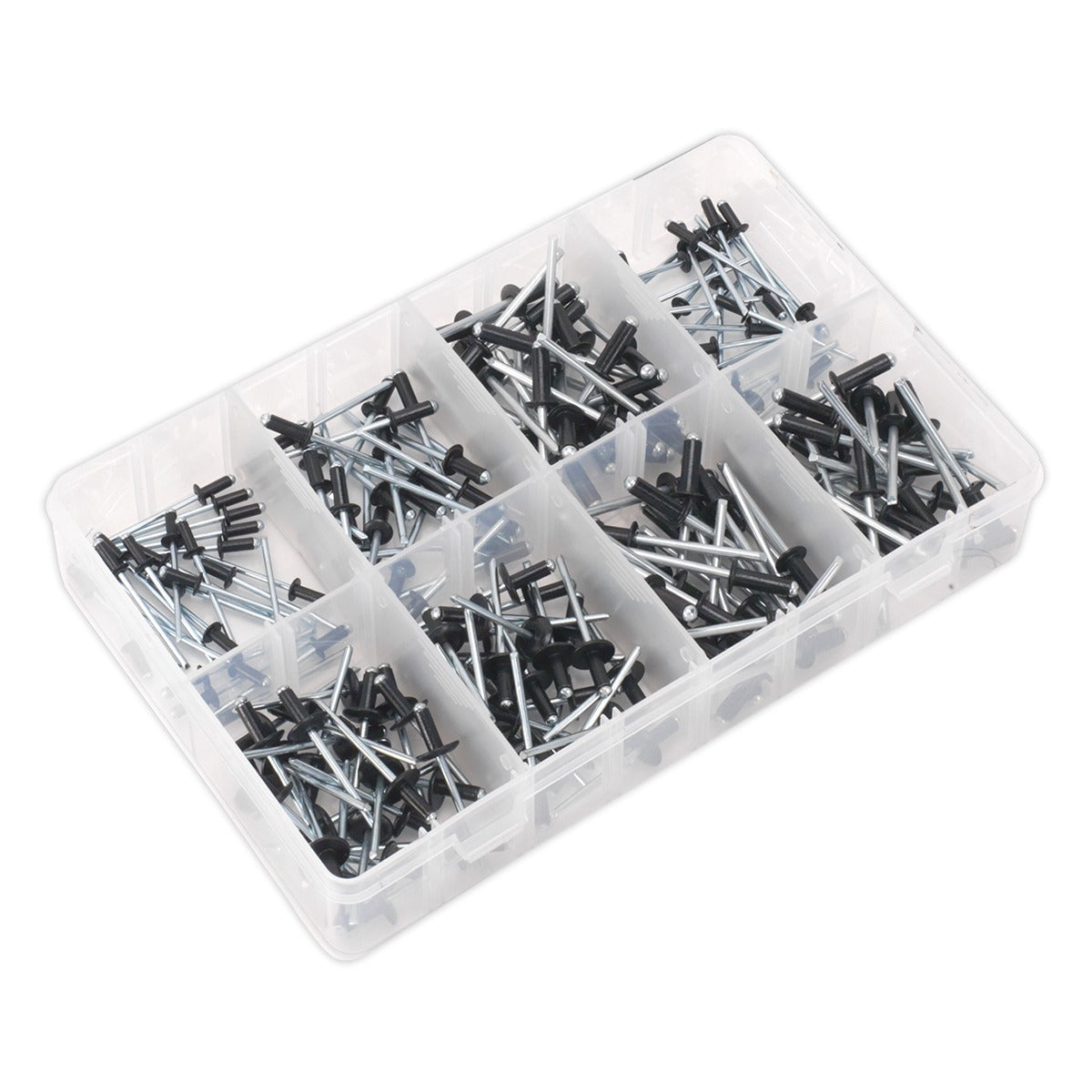 Sealey Black Anodised Rivet Assortment 200pc AB074BR