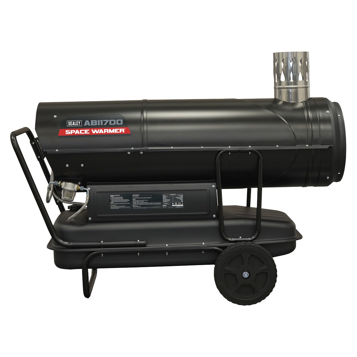 Sealey Space Warmer Indirect Kerosene/Diesel Heater with Wheels 170,000Btu/hr ABI1700