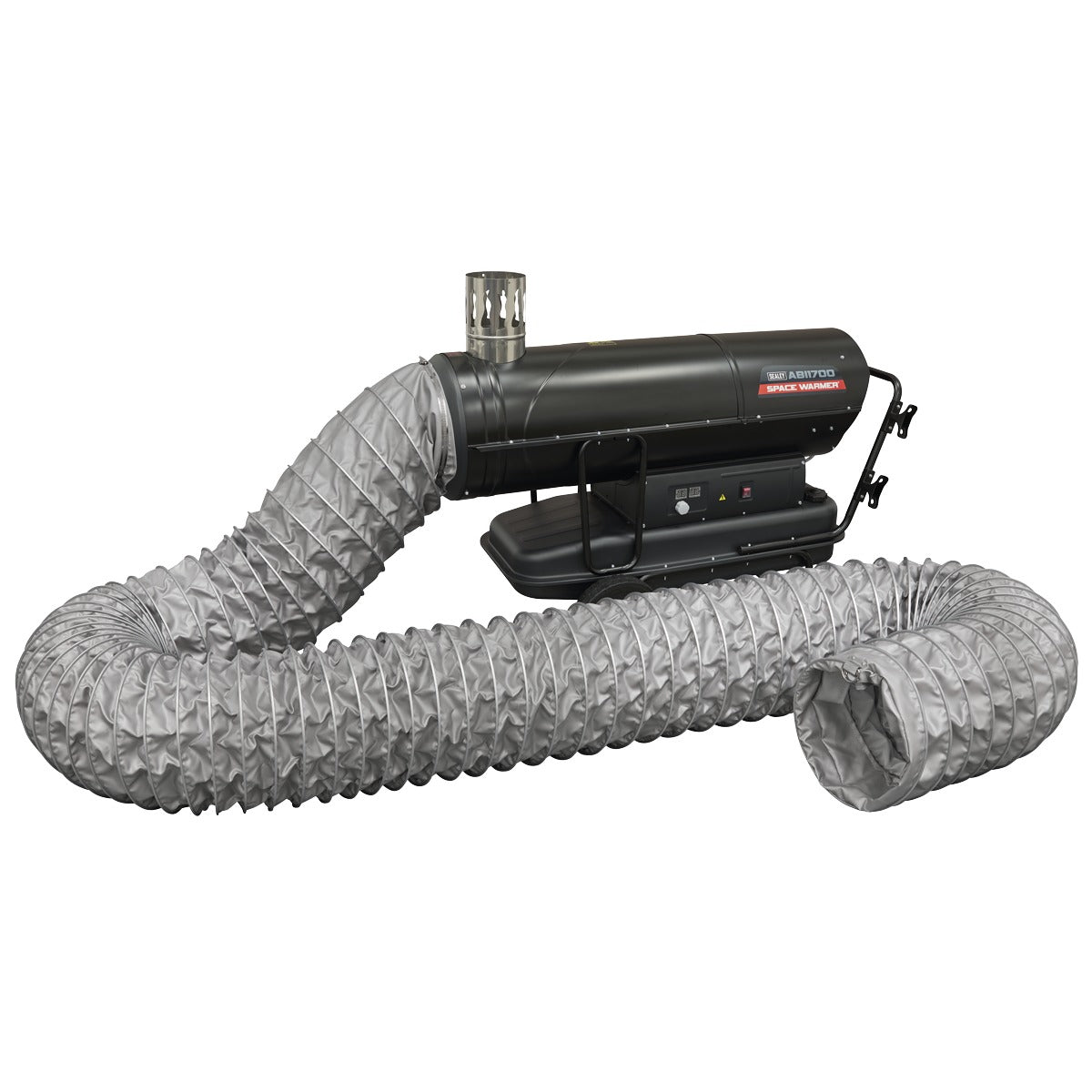 Sealey Space Warmer Indirect Kerosene/Diesel Heater 170,000Btu/hr with 5M Ducting ABI1700COMBO