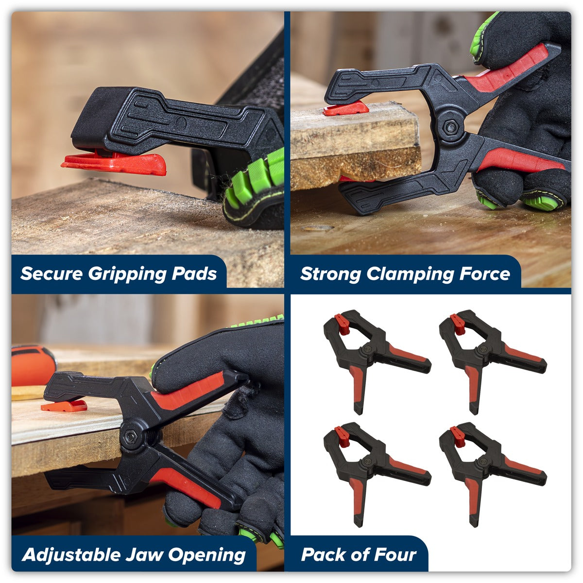 Sealey Spring Clamp Set 60mm 4pc AK044