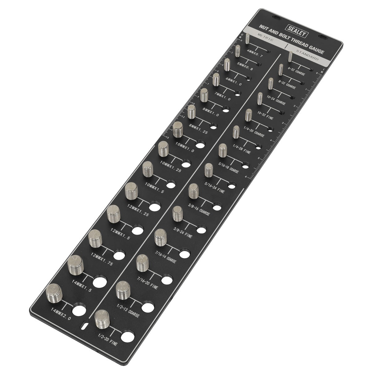 Sealey Metric/Imperial Nut & Bolt Thread Checker AK28
