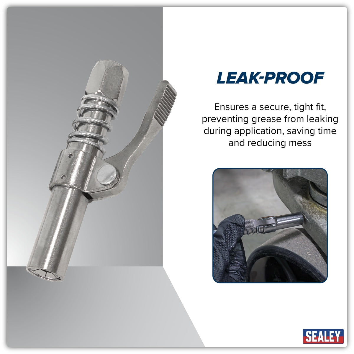 Sealey Single Handle Grease Gun Coupler AK452