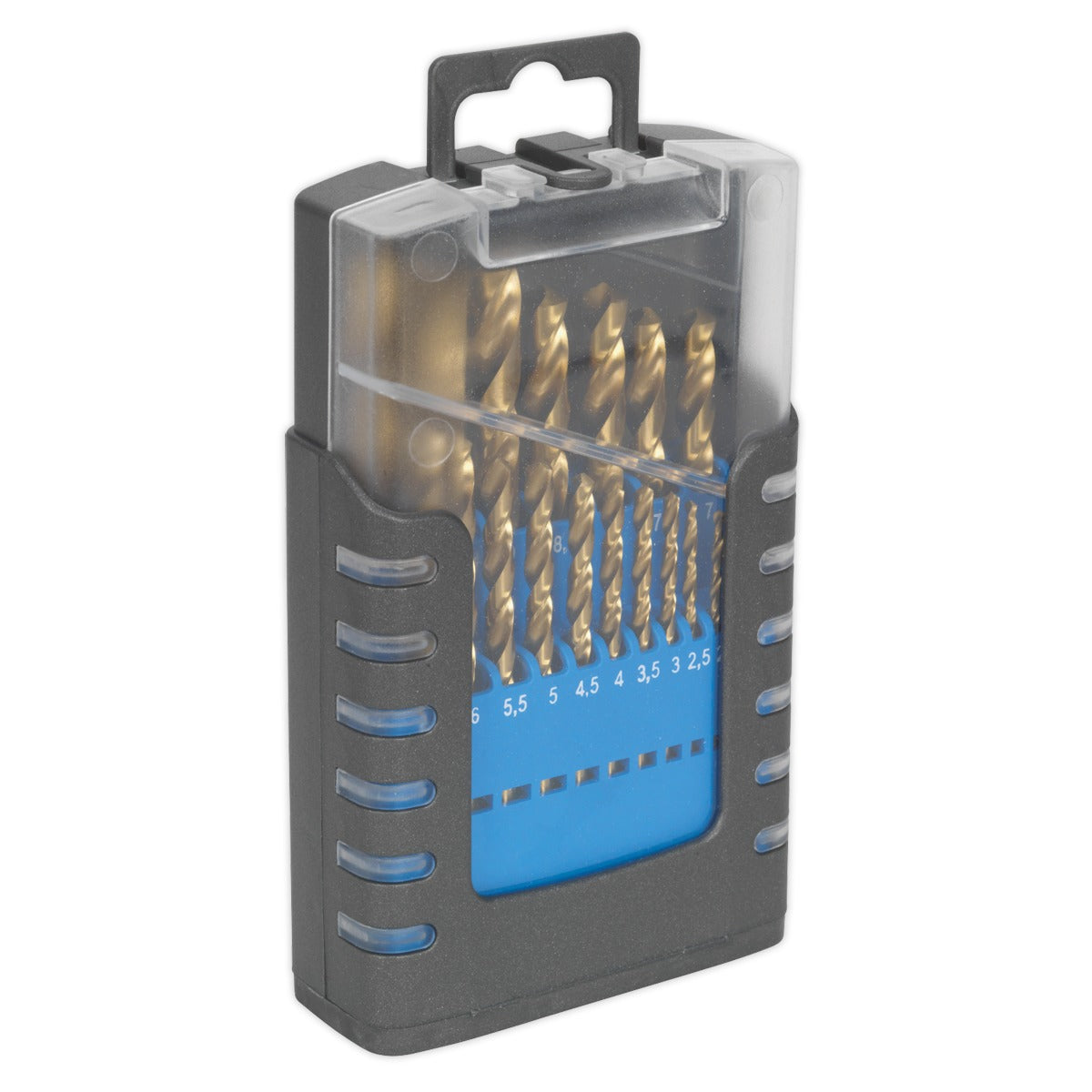 Sealey HSS Fully Ground Drill Bit Set 19pc - DIN 338 AK4719