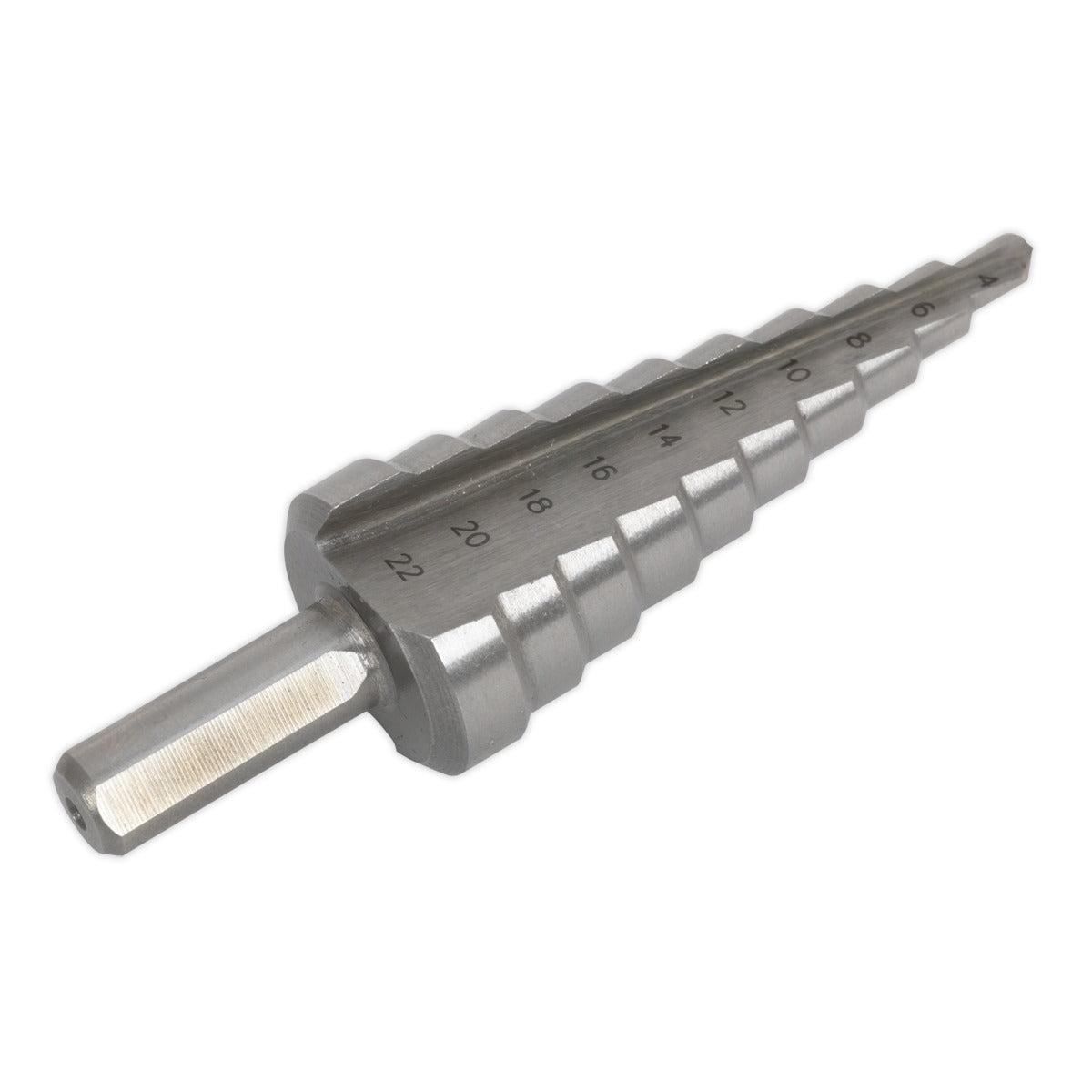 Sealey Double Flute HSS M2 Step Drill Bit 4-22mm AK4722