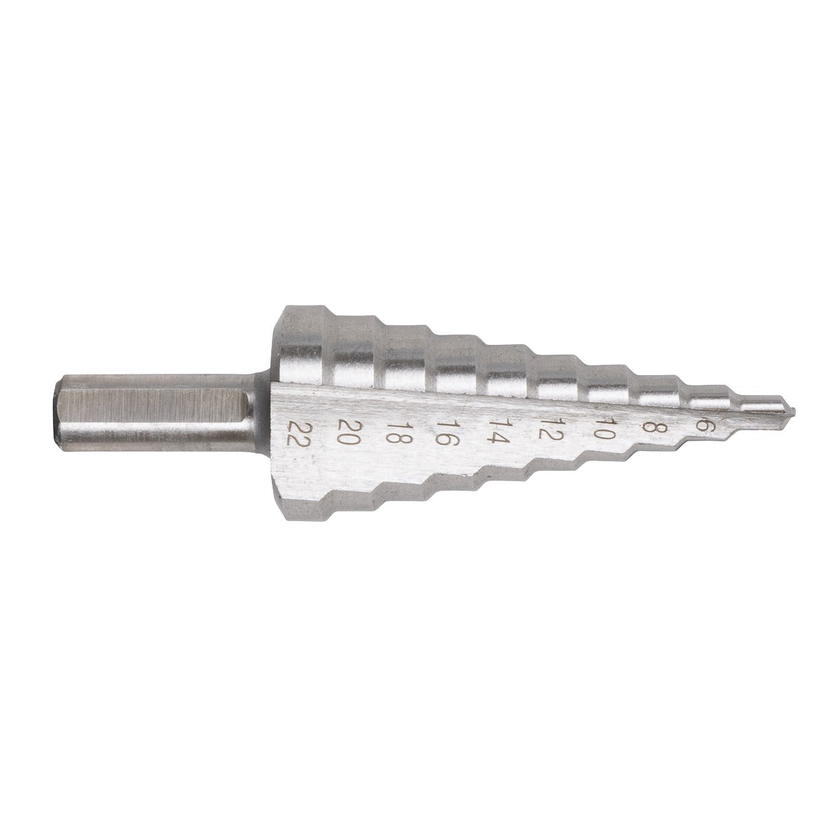 Sealey Straight Flute HSS 4341 Step Drill Bit 4-22mm AK4744