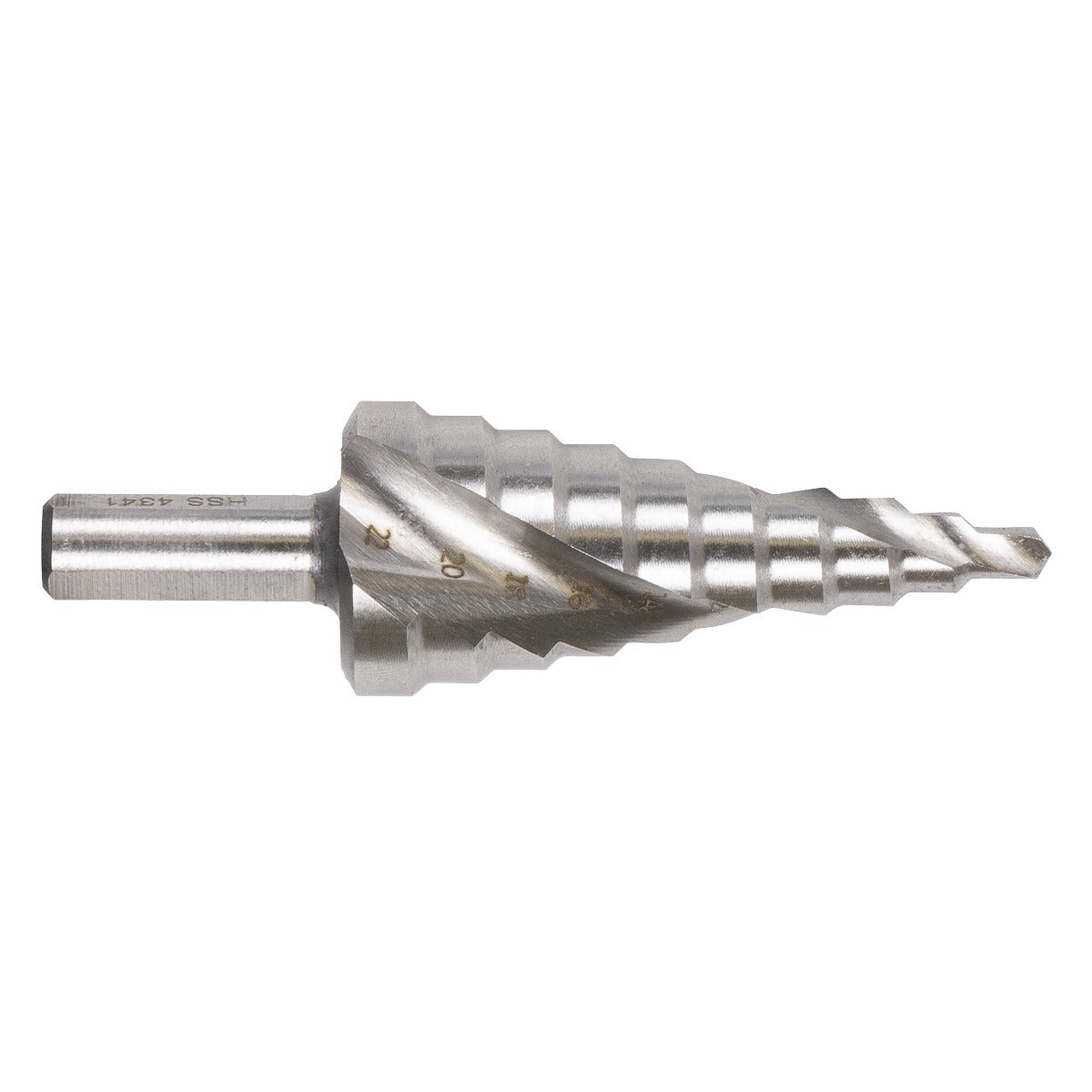 Sealey Spiral Flute HSS 4341 Step Drill Bit 4-22mm AK4747