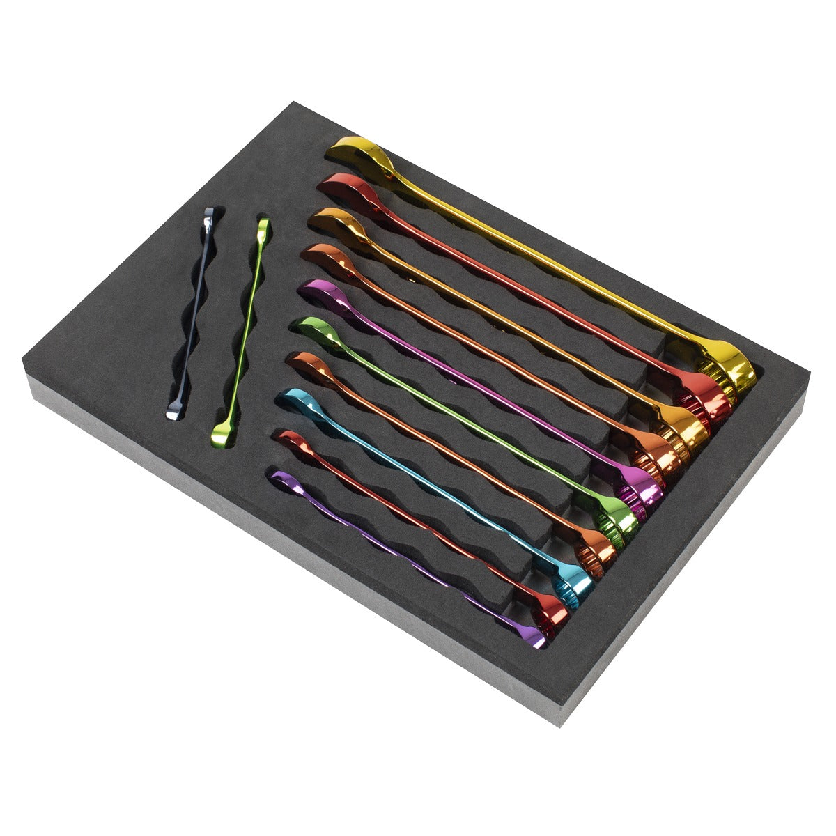Sealey Premier Multi-Coloured Combination Spanner Set 12pc AK63267