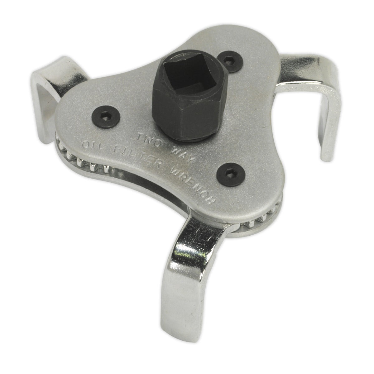 Sealey Oil Filter Claw Wrench 3/8" & 1/2"Sq Drive 63-103mm Capacity AK642
