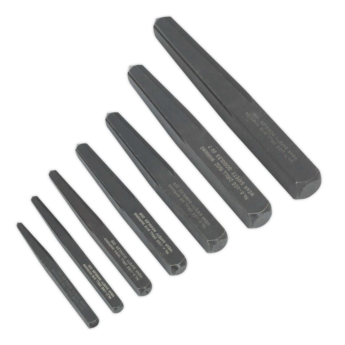 Sealey Square Type Screw Extractor Set 7pc AK720