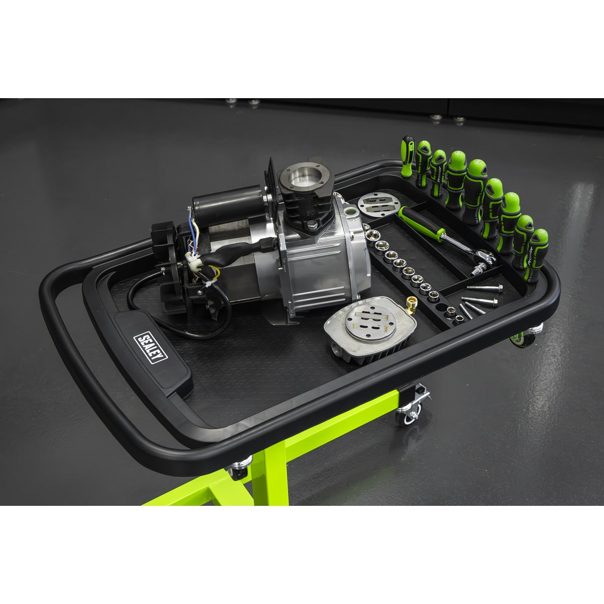 Sealey Adjustable-Height Mobile Workstation with Removable Top Tray AP201