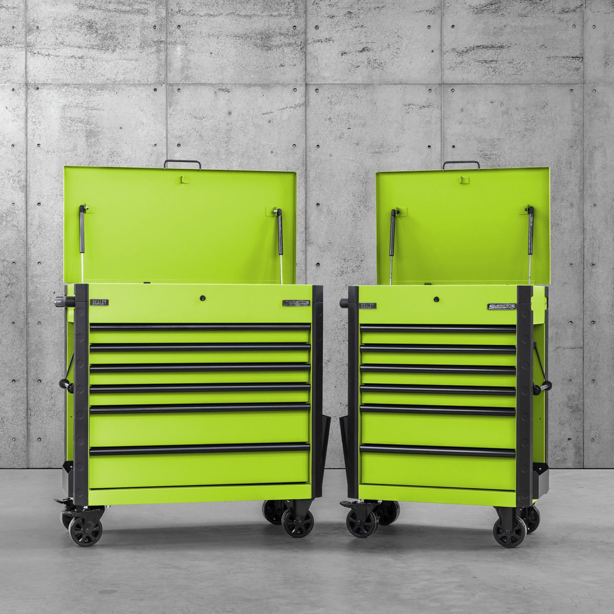Sealey Superline Pro Tool Trolley 6 Drawer - Green AP266HV