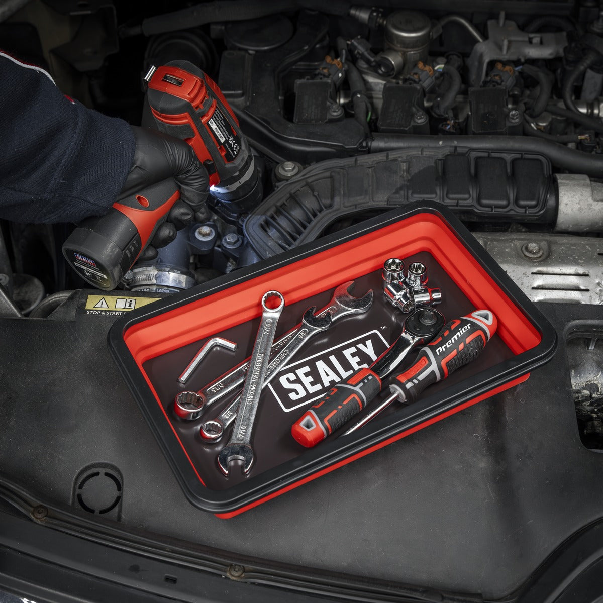 Sealey Parts Tray Collapsible Magnetic - Set of 3 APCMTS
