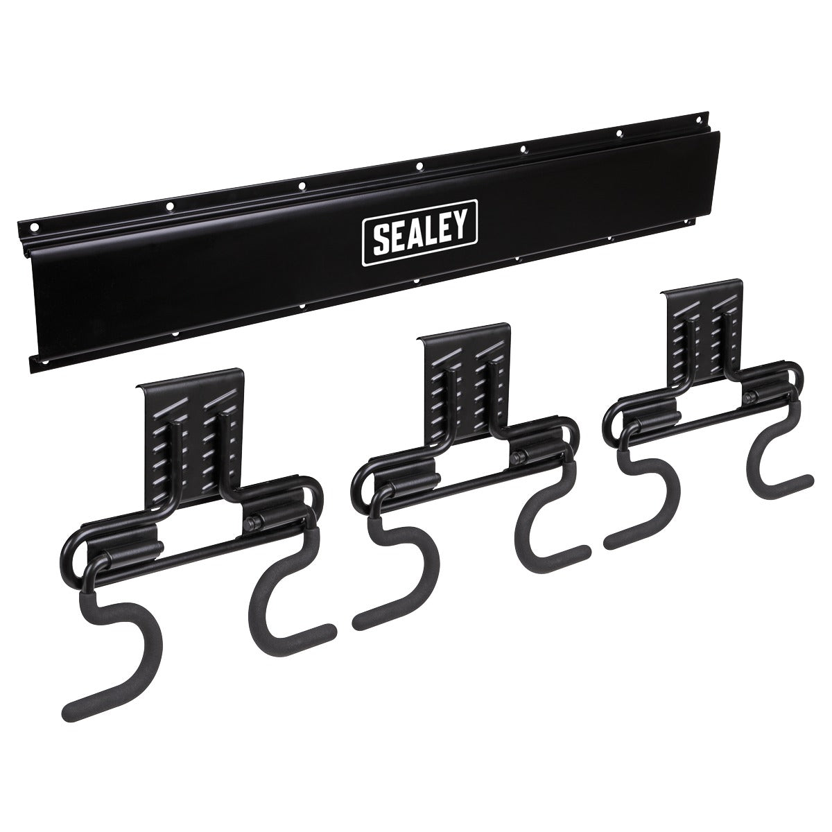 Sealey Wall Mounting Storage Rail with 6 Hooks APHKIT4