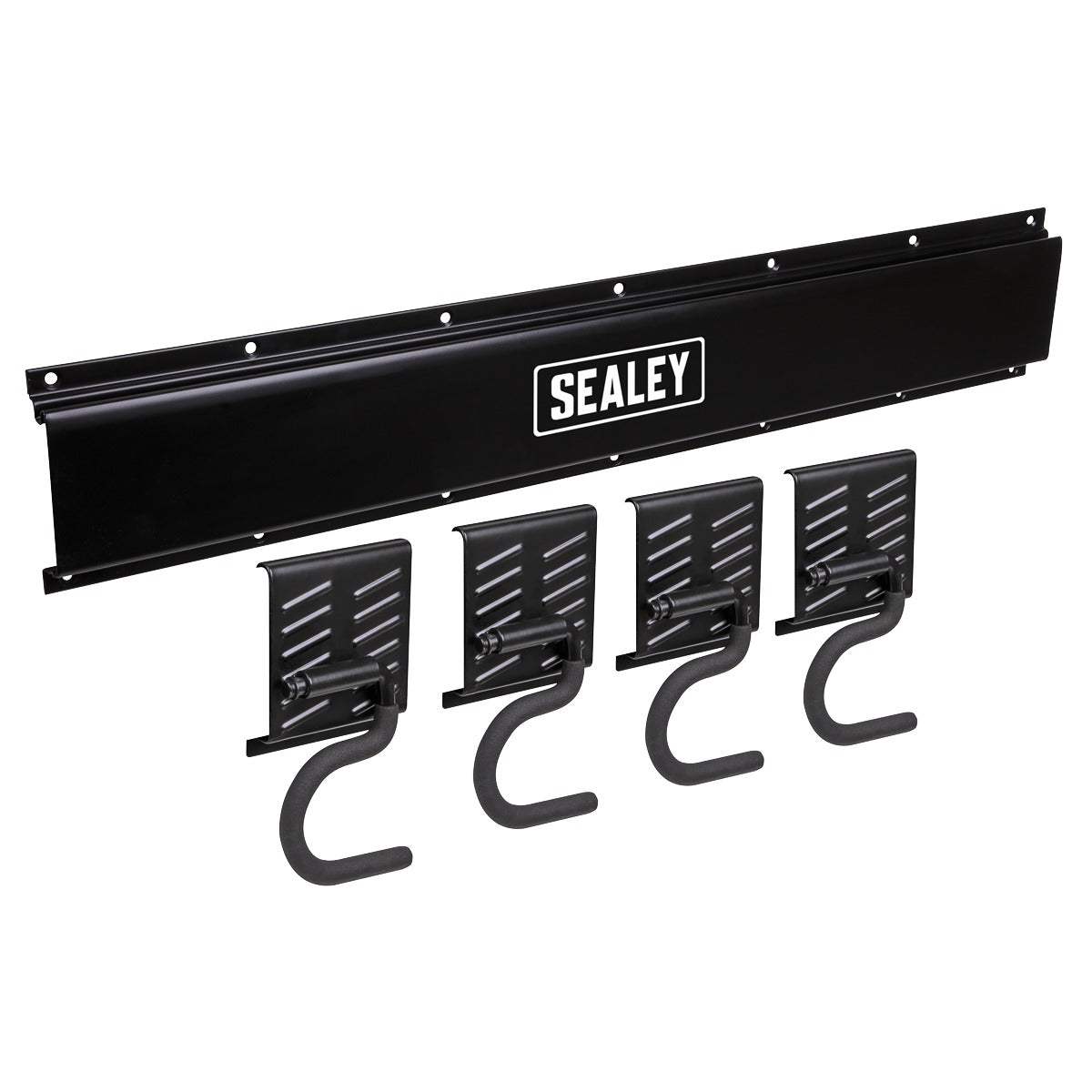Sealey Wall Mounting Storage Rail with 4 Hooks APHKIT5
