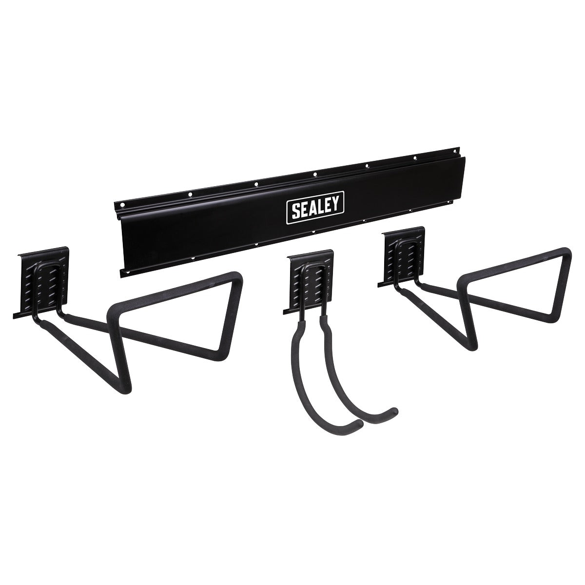 Sealey Wall Mounting Storage Rail with 3 Large Hooks APHKIT9