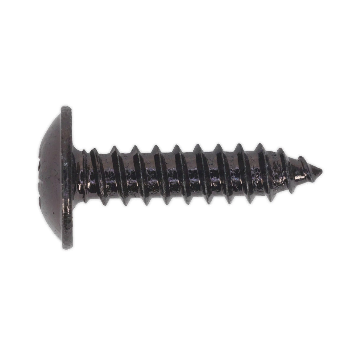 Sealey Self-Tapping Pozi Flanged Head Screw 4.8 x 19mm, Black - Pack of 100 BST4819