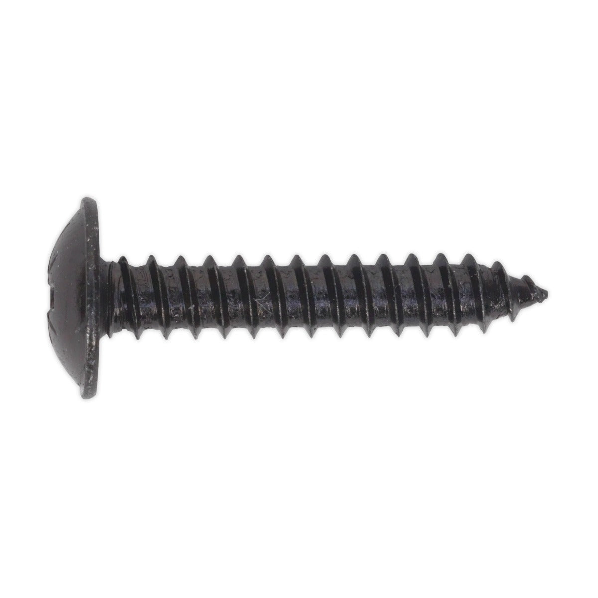 Sealey Self-Tapping Pozi Flanged Head Screw 4.8 x 25mm, Black - Pack of 100 BST4825