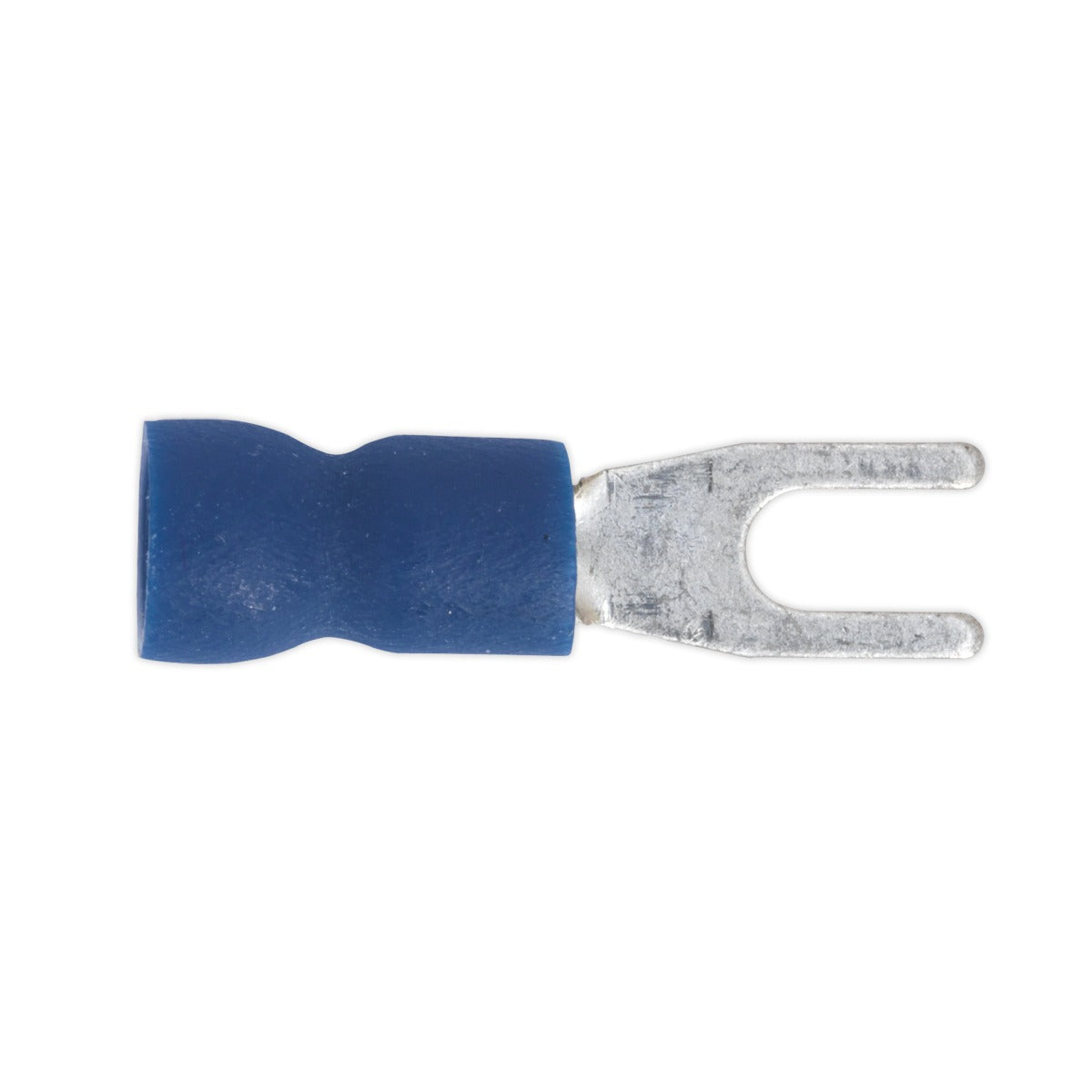 Sealey Easy-Entry Fork Terminal 3.7mm (4BA), Blue - Pack of 100 BT13